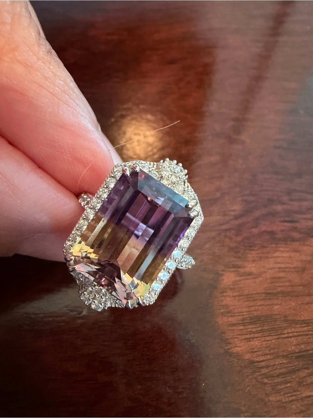 NWOT JUDITH RIPKA STERLING SILVER AMETRINE & DMQ RING, size 5.25 gorgeous! - Picture 3 of 9